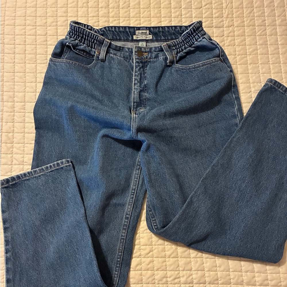 L.L. Bean Women's Classic Blue Straight Leg Jeans
